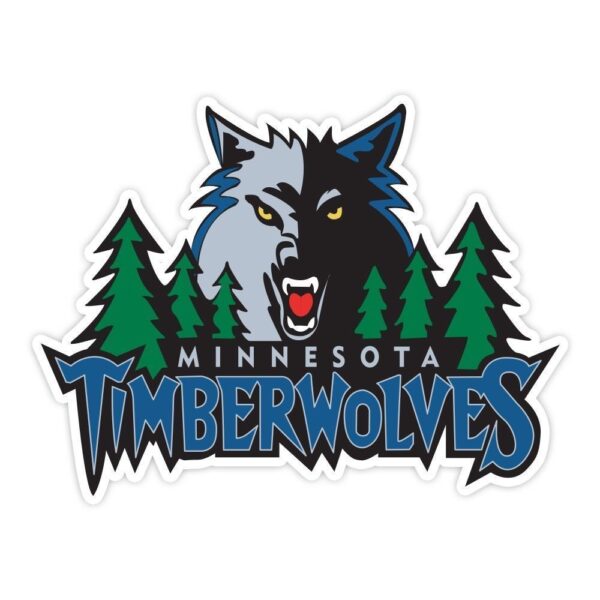 Minnesota Timberwolves NBA Logo Basketball vinyl sticker