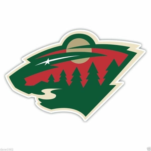 Minnesota Wild 1 NHL Hockey Bear Vinyl Sticker