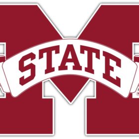Mississippi State Bulldogs 3 vinyl sticker