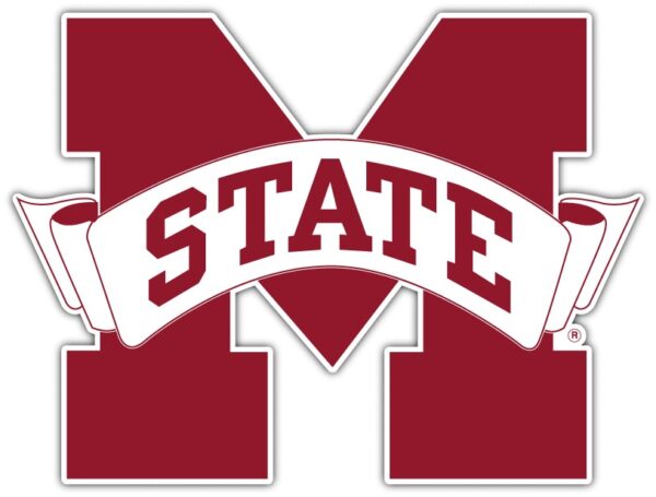 Mississippi State Bulldogs 3 vinyl sticker