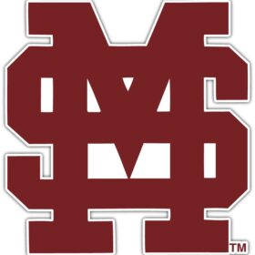 Mississippi State Bulldogs 4 vinyl sticker
