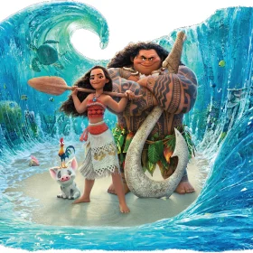 Moana And Maui Big vinyl sticker