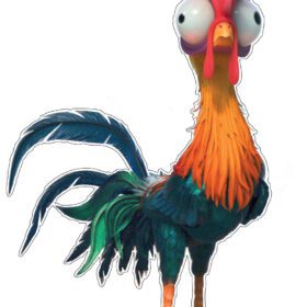 Moana-Cartoon-Heihei-Rooster-Vinyl-Sticker
