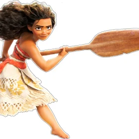 Moana Fighting vinyl sticker