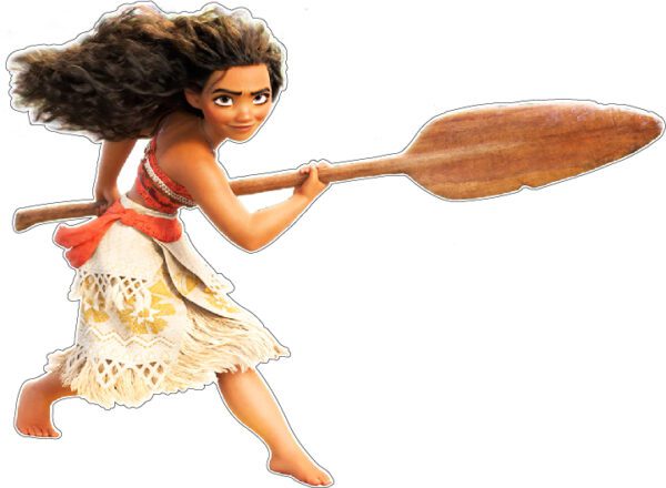 Moana Fighting vinyl sticker