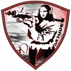 Mona-Lisa-Attacks-With-Panzerfaust-Banksy-Wall-Art-vinyl-sticker