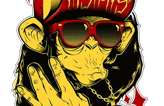 Monkey Hip Hop Graffiti Gorilla vinyl sticker