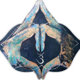 Mudra Chakra Hands vinyl sticker