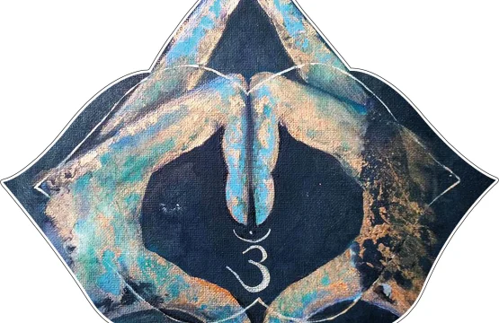 Mudra Chakra Hands vinyl sticker