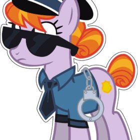 My Little Pony Police vinyl sticker