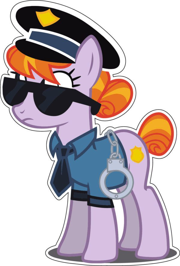 My Little Pony Police vinyl sticker