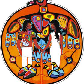 Native People Art vinyl sticker