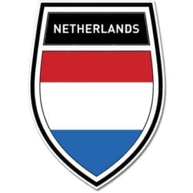 Netherlands Shield Crest Wall Window Car Vinyl Sticker