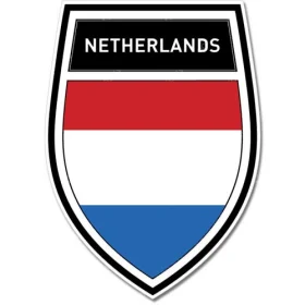 Netherlands Shield Crest Wall Window Car Vinyl Sticker