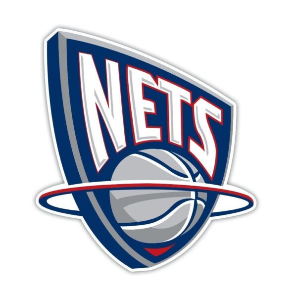 New Jersey Nets NBA Logo Basketball vinyl sticker