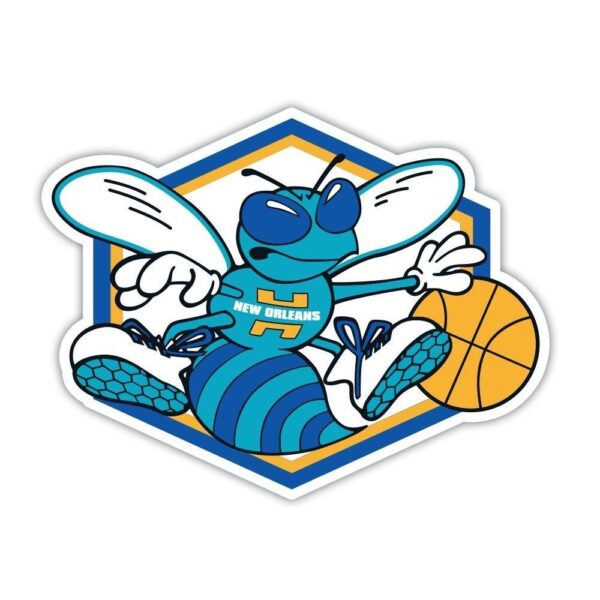 New Orleans Hornets NBA Log Basketball vinyl sticker