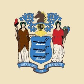 New Jersey State Flag Wall Window Car Vinyl Sticker Decal