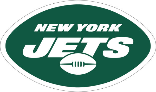 New York Jets Green and White Official Retro Logo NFL Team American Football Game Pride Sports Art vinyl sticker