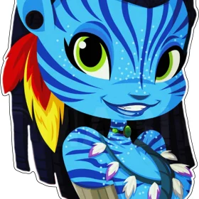 Neytiri te Tskaha Moatite Avatar Movie Art vinyl sticker