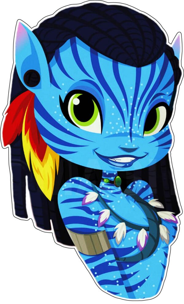 Neytiri te Tskaha Moatite Avatar Movie Art vinyl sticker