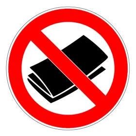 No Flyers / Publicity / Newspapers Official Logo vinyl sticker