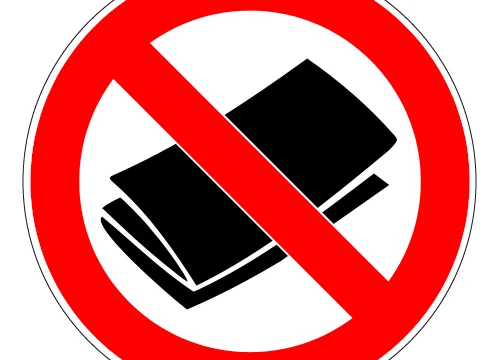 No Flyers / Publicity / Newspapers Official Logo vinyl sticker