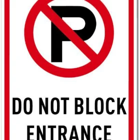 No-Parking-Do-Not-Block-Entrance-Sign-Wall-Vinyl-Sticker