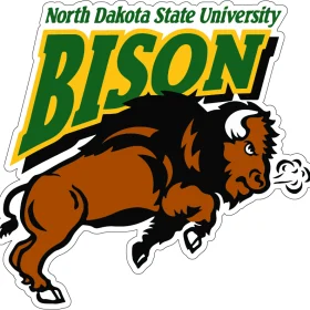 North Dakota State Bison 1 NCAA Logo vinyl sticker