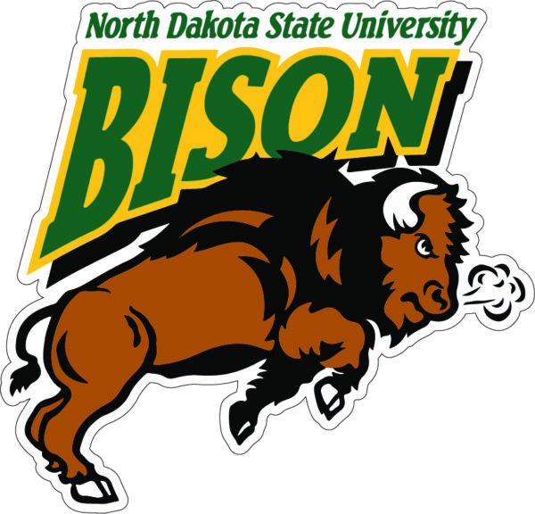 North Dakota State Bison 1 NCAA Logo vinyl sticker