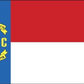 North Carolina State Flag Wall Window Car Vinyl Sticker Decal