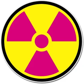Nuclear Weapon Symbol Warning Caution Sign Wall Vinyl Sticker