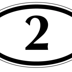 Numbers 1 To 21 2 vinyl sticker
