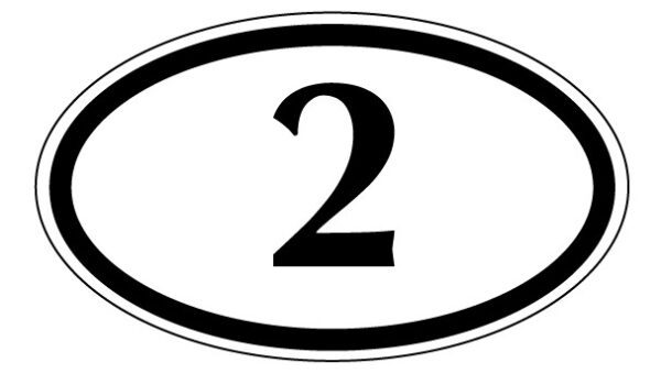 Numbers 1 To 21 2 vinyl sticker