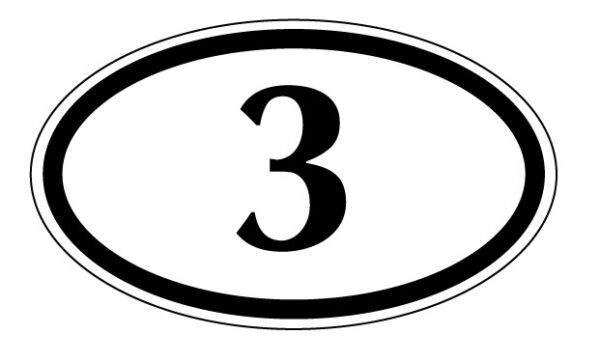 Numbers 1 To 21 3 vinyl sticker