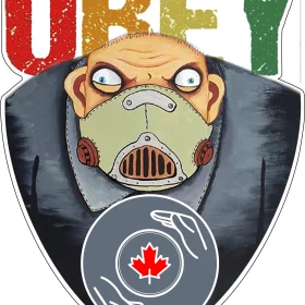 OBEY ArriveCAN Vasya Lojkin Art vinyl sticker / printed vinyl decal