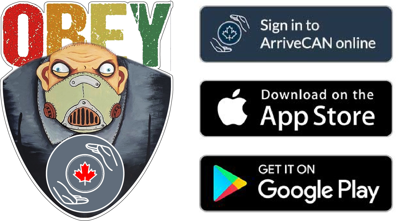 You MUST OBEY ArriveCAN BUT use this ArriveCAN application vinyl sticker