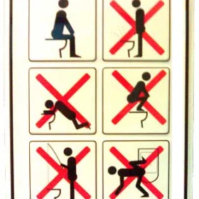 Obey Washroom 6 Tough Rules Vinyl Sticker