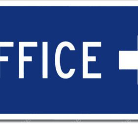 Office Right Sign vinyl sticker