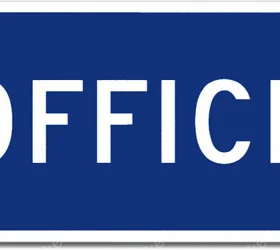 Office Sign Wall Window Car vinyl sticker