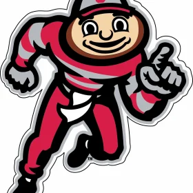 Ohio State Buckeyes 9 vinyl sticker