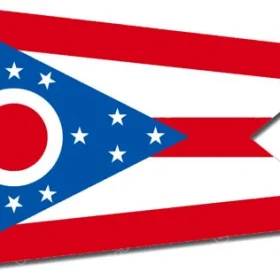 Ohio State Flag Wall Window Car Vinyl Sticker