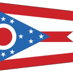 Ohio State Flag Wall Window Car Vinyl Sticker Decal