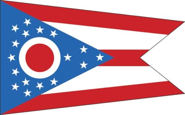 Ohio State Flag Wall Window Car Vinyl Sticker Decal