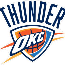 Oklahoma City Thunder NBA vinyl sticker