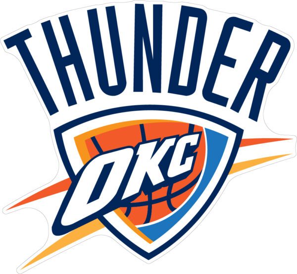 Oklahoma City Thunder NBA vinyl sticker