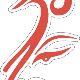 Om Ganesh Red Art vinyl sticker