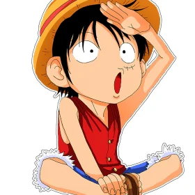 One Piece Monkey D Luffy Baby vinyl sticker