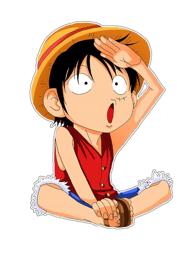 One Piece Monkey D Luffy Baby vinyl sticker