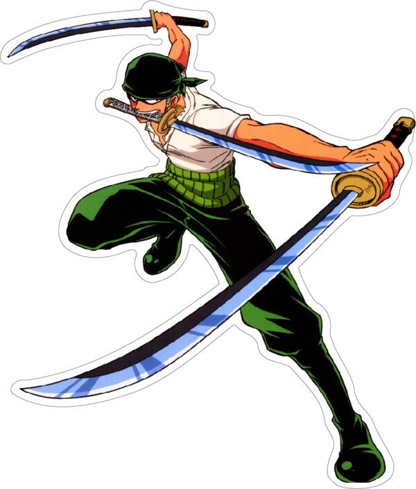 One Piece Roronoa Zoro vinyl sticker