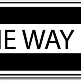 One Way Right Sign Wall Window Car Vinyl Sticker Decal